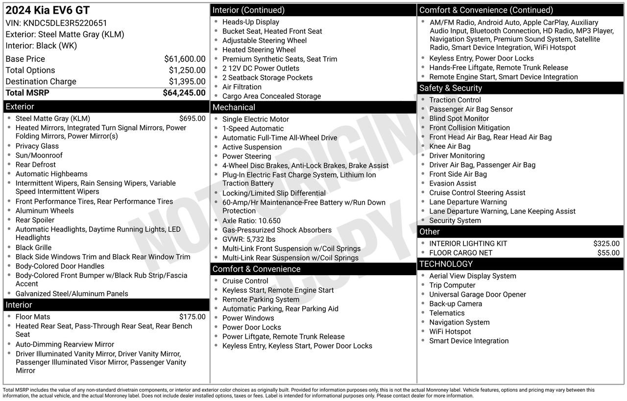 Certified 2024 Kia EV6 GT image 32