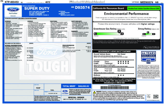 Used 2021 Ford F250 XLT w/ Snow Plow Prep Package AWD/4WD image 32