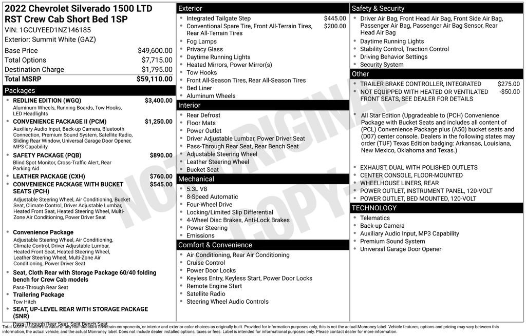 Used 2022 Chevrolet Silverado 1500 RST w/ Redline Edition AWD/4WD image 27