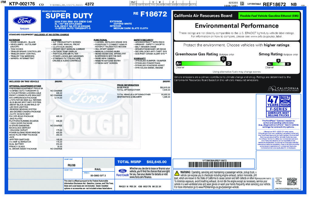 Used 2024 Ford F350 XL w/ STX Appearance Package AWD/4WD image 25