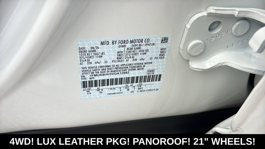 New 2027 Ford Explorer Platinum w/ LUX Leather Package AWD/4WD image 33