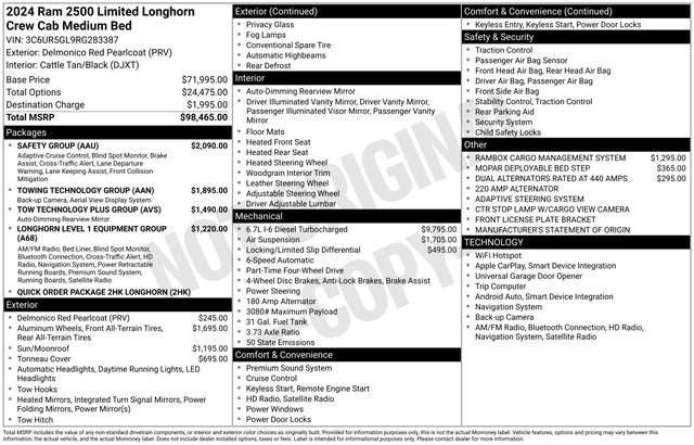 Used 2024 RAM 2500 Limited w/ Safety Group image 12