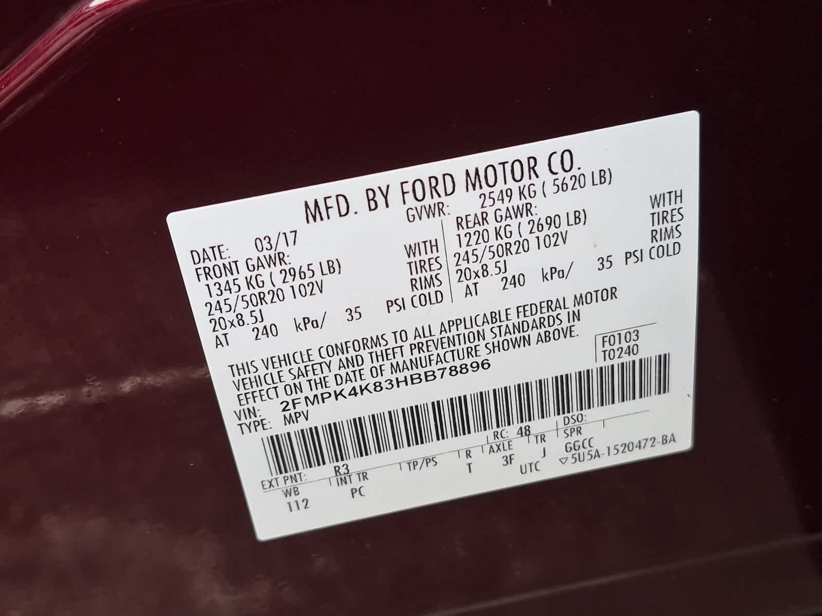 Used 2017 Ford Edge Titanium w/ Equipment Group 302A AWD/4WD image 37