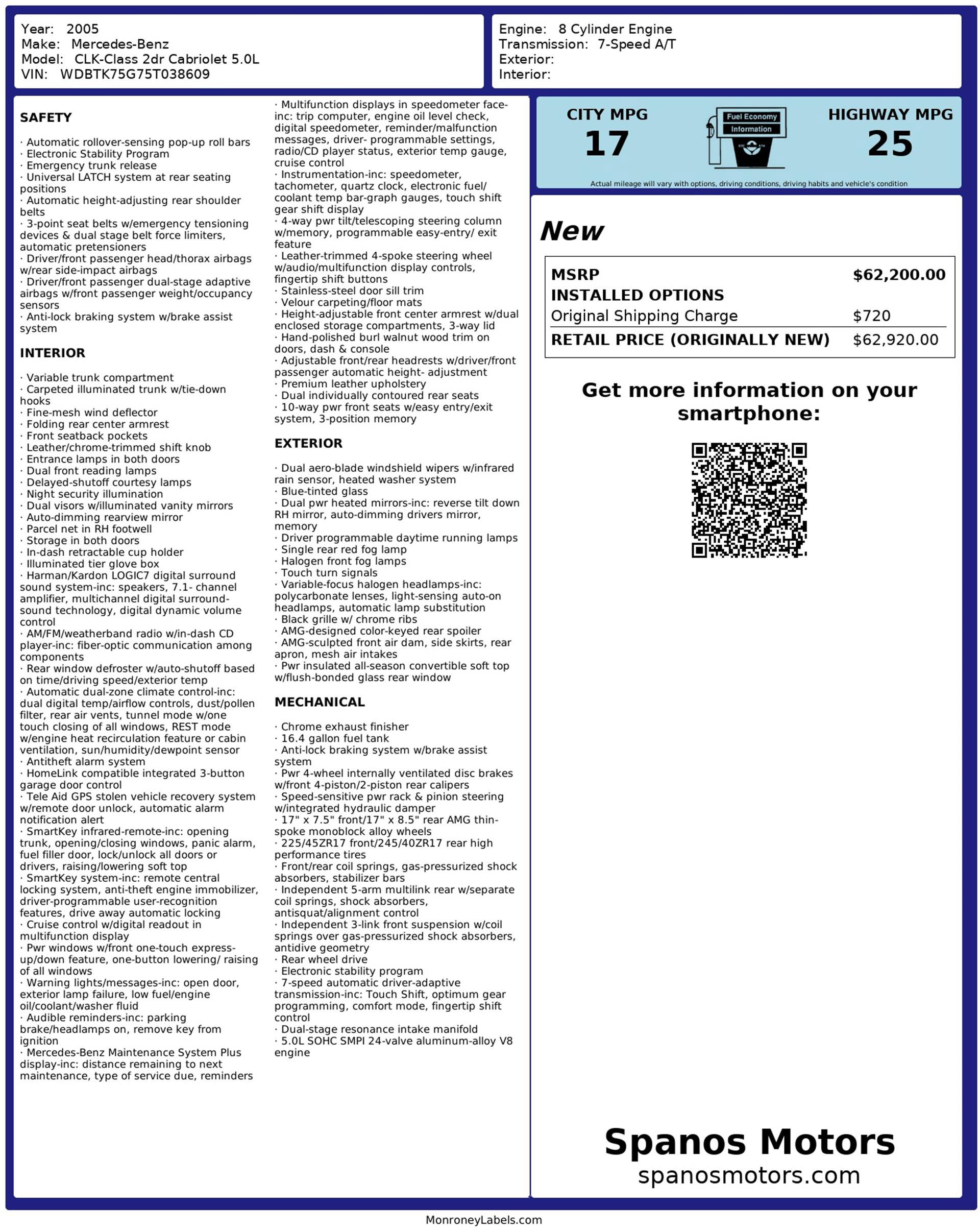 Used 2005 Mercedes-Benz CLK 500 Cabriolet image 3