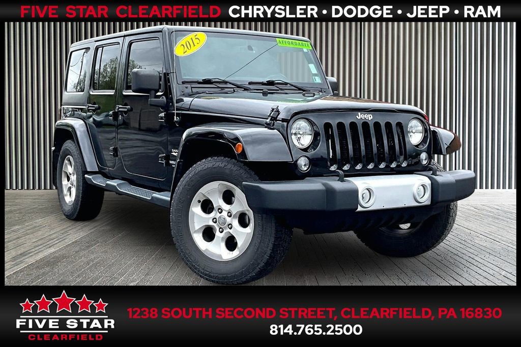 Used 2015 Jeep Wrangler Unlimited Sahara AWD/4WD image 1