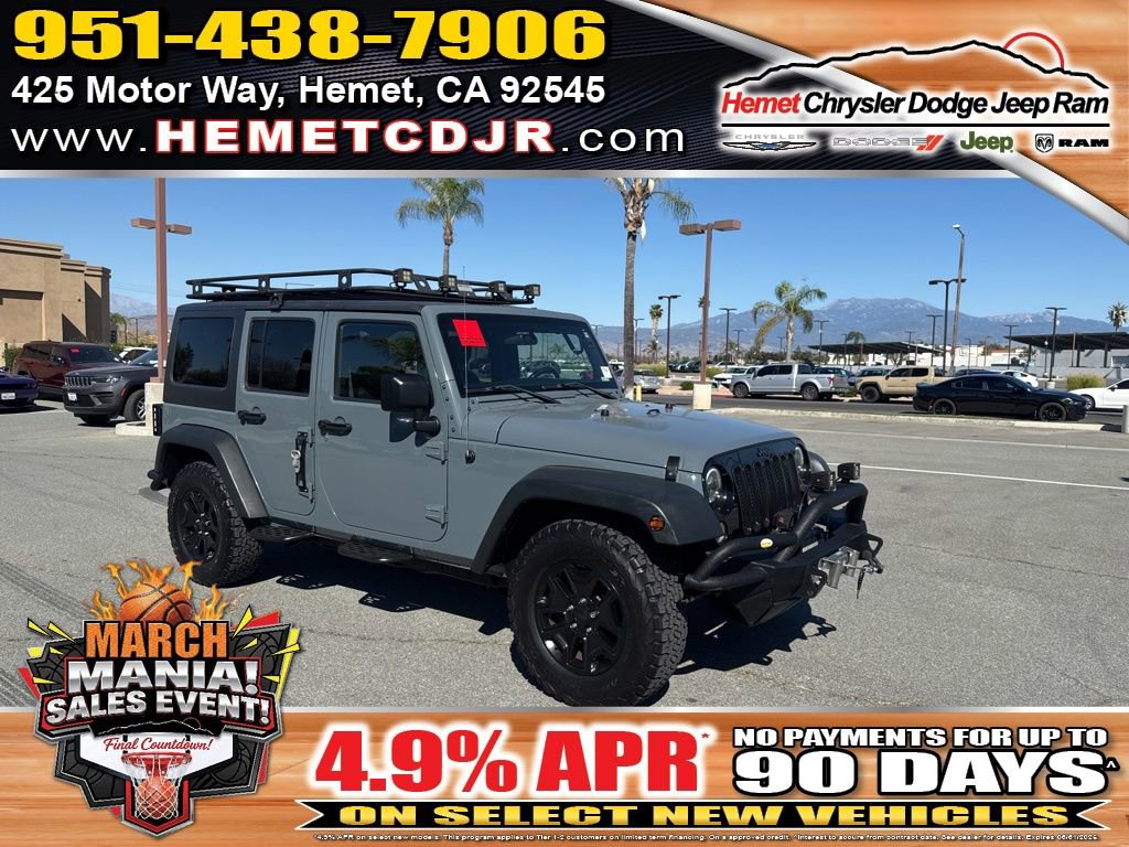 Used 2015 Jeep Wrangler Unlimited Willys image 1