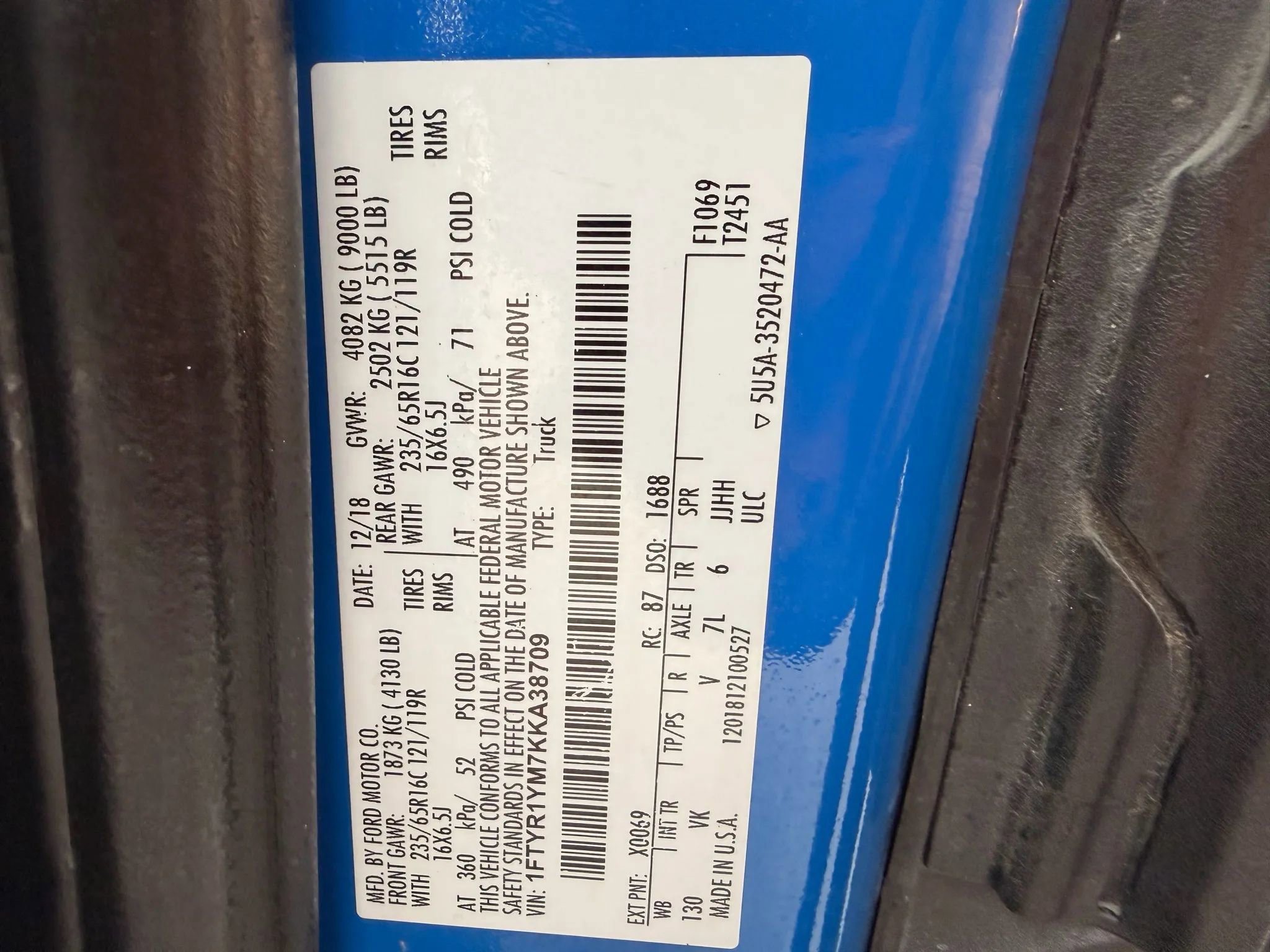 Used 2019 Ford Transit 250 130 Low Roof image 15