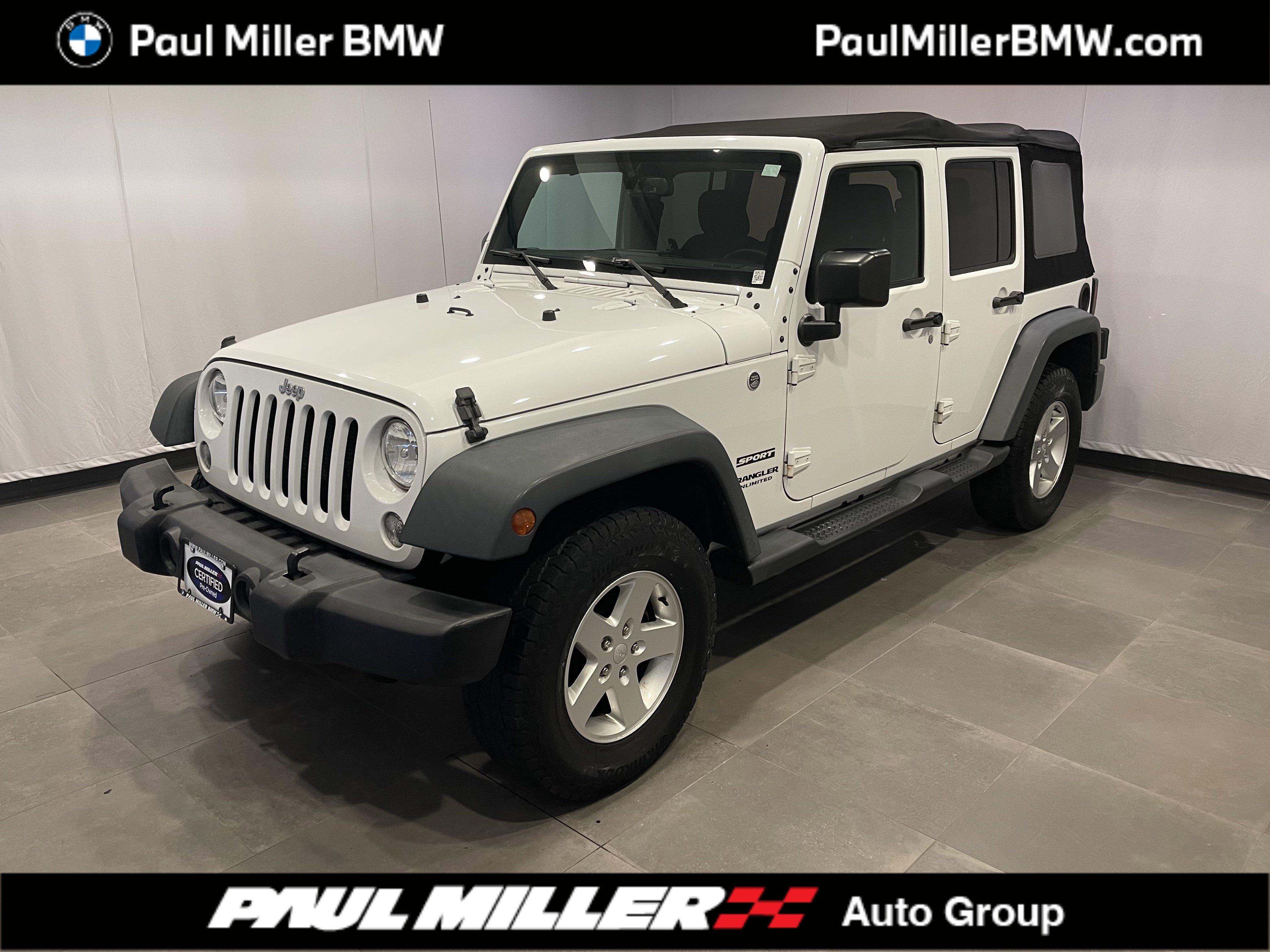 Used 2016 Jeep Wrangler Unlimited Sport w/ Quick Order Package 24S