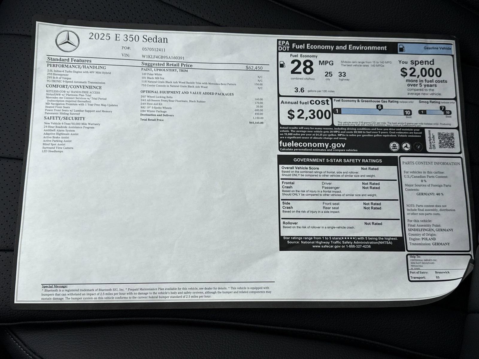 Used 2025 Mercedes-Benz E 350 Sedan image 34