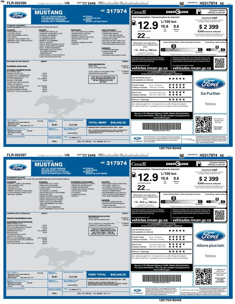 Used 2017 Ford Mustang GT Premium w/ Enhanced Security Package image 3
