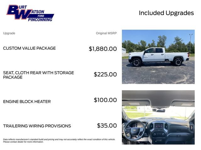 Used 2020 Chevrolet Silverado 2500 Custom w/ Custom Value Package AWD/4WD image 3