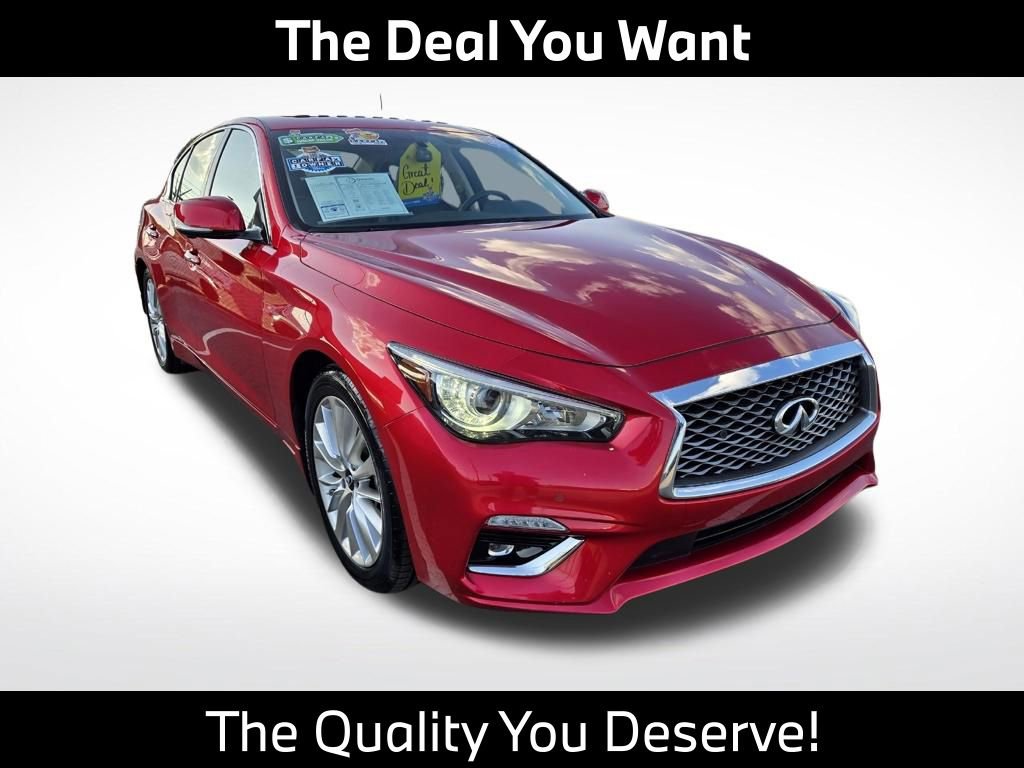 Used 2023 INFINITI Q50 Luxe w/ Cargo Package RWD image 1