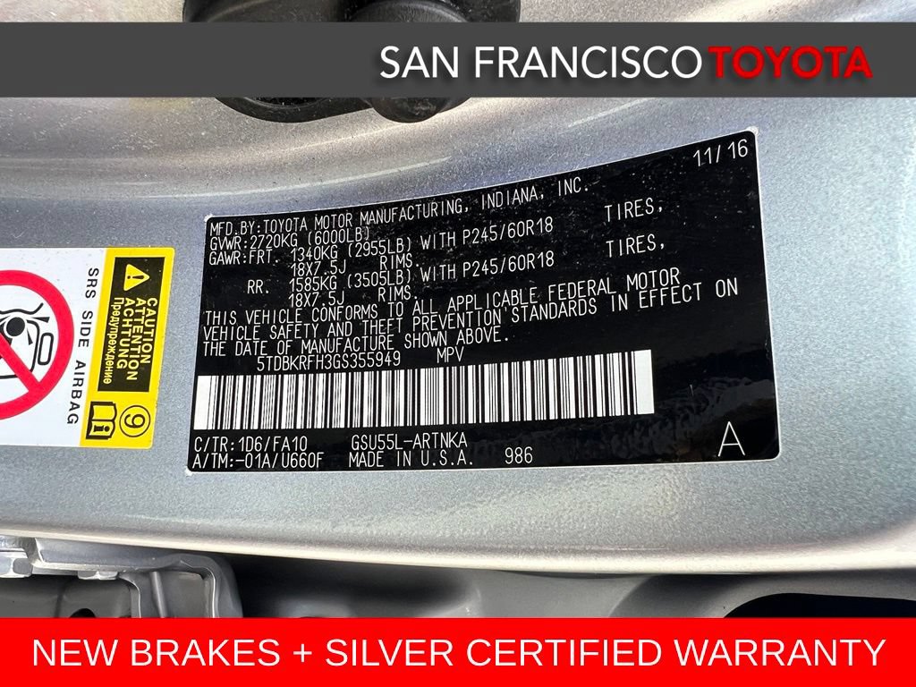 Certified 2016 Toyota Highlander Plus AWD/4WD image 41