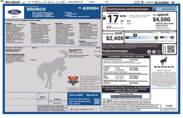 Used 2021 Ford Bronco First Edition image 4