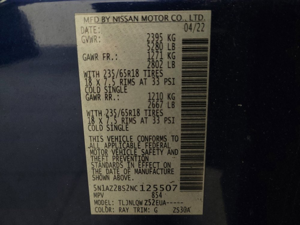 Used 2022 Nissan Murano SV AWD/4WD image 33
