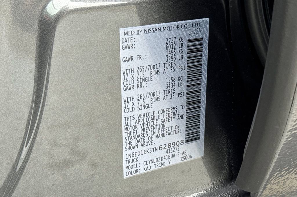 New 2026 Nissan Frontier PRO-4X w/ Pro Premium Package image 22