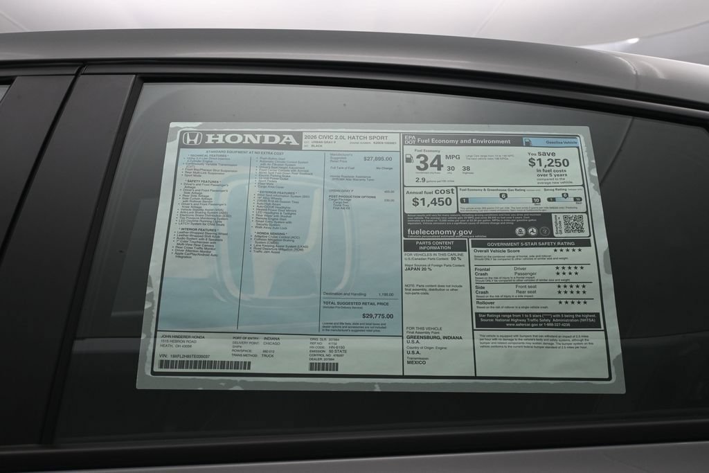 New 2026 Honda Civic Sport image 46