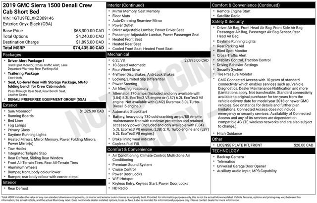 Used 2019 GMC Sierra 1500 Denali AWD/4WD image 52