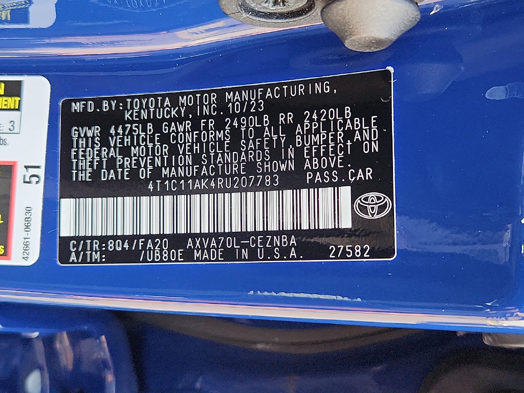 Certified 2024 Toyota Camry LE FWD image 28