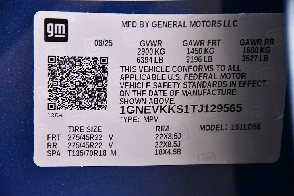 Used 2026 Chevrolet Traverse High Country w/ LPO, Floor Liner Package AWD/4WD image 14