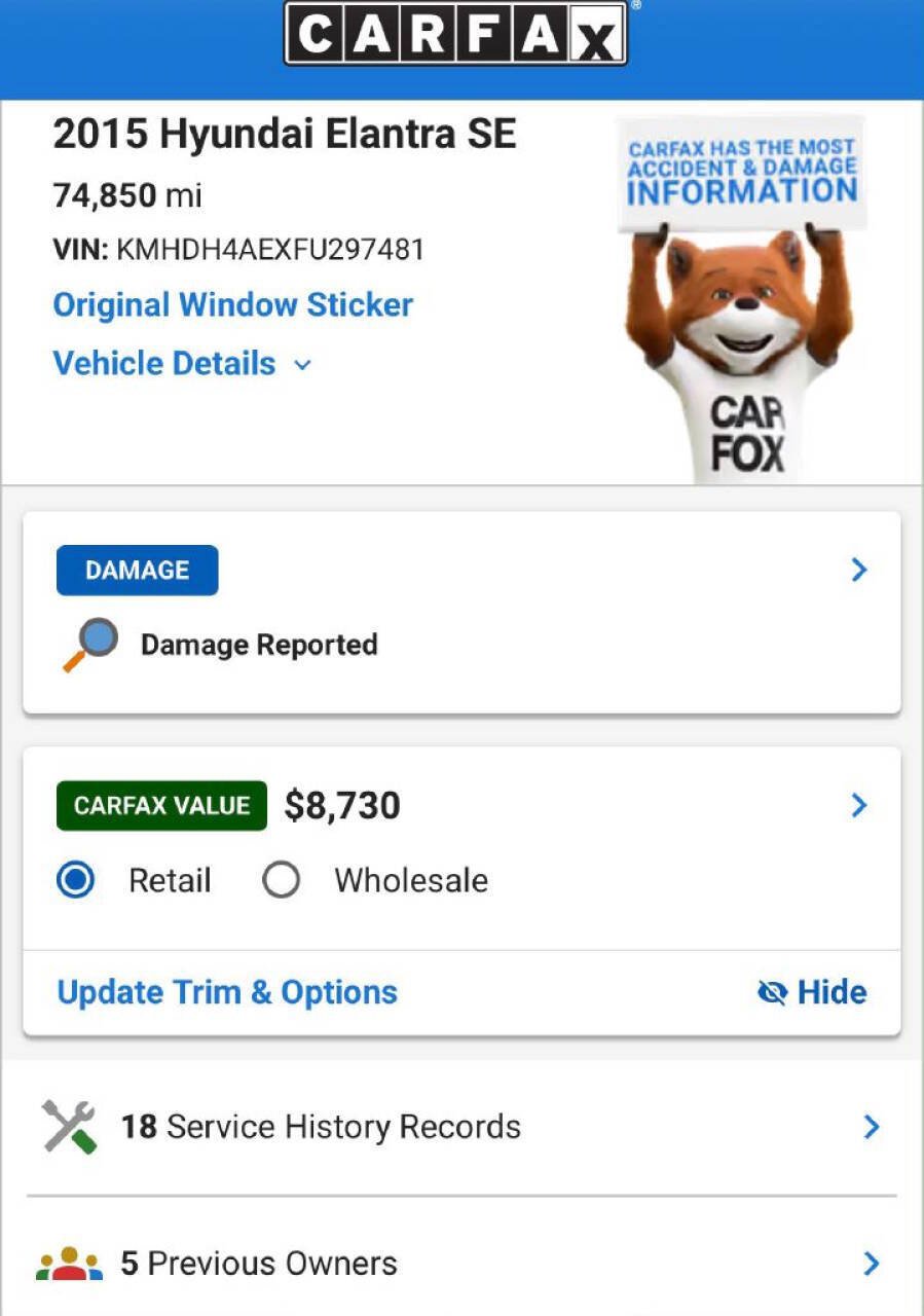 Used 2015 Hyundai Elantra SE FWD image 17