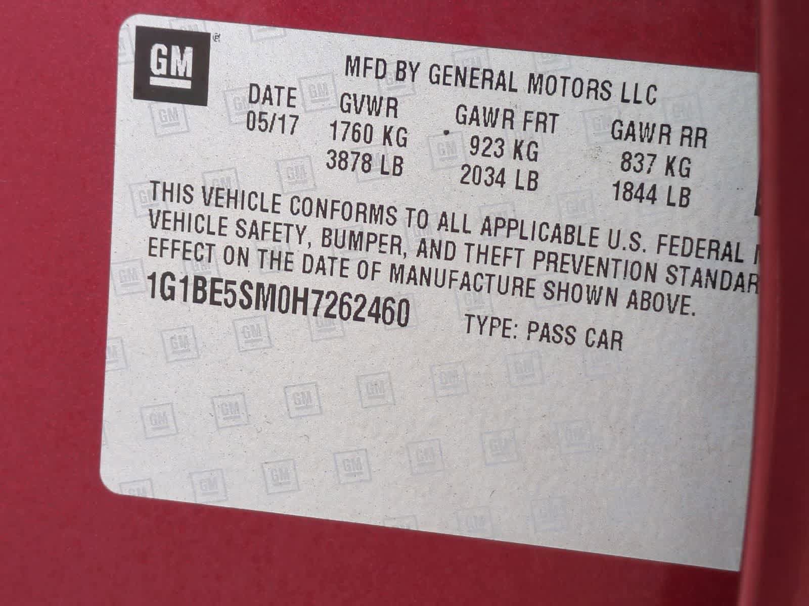 Used 2017 Chevrolet Cruze LT w/ Sun And Sound Package FWD image 36