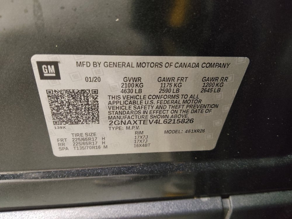 Used 2020 Chevrolet Equinox LT AWD/4WD image 33