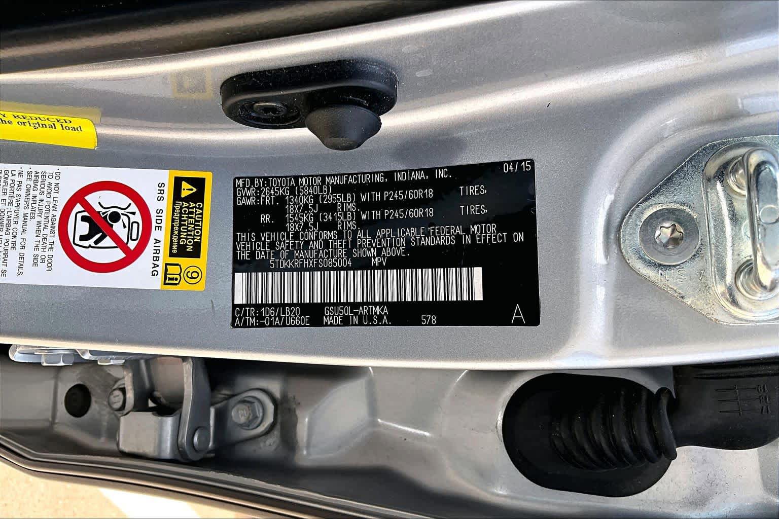 Used 2015 Toyota Highlander XLE FWD image 35
