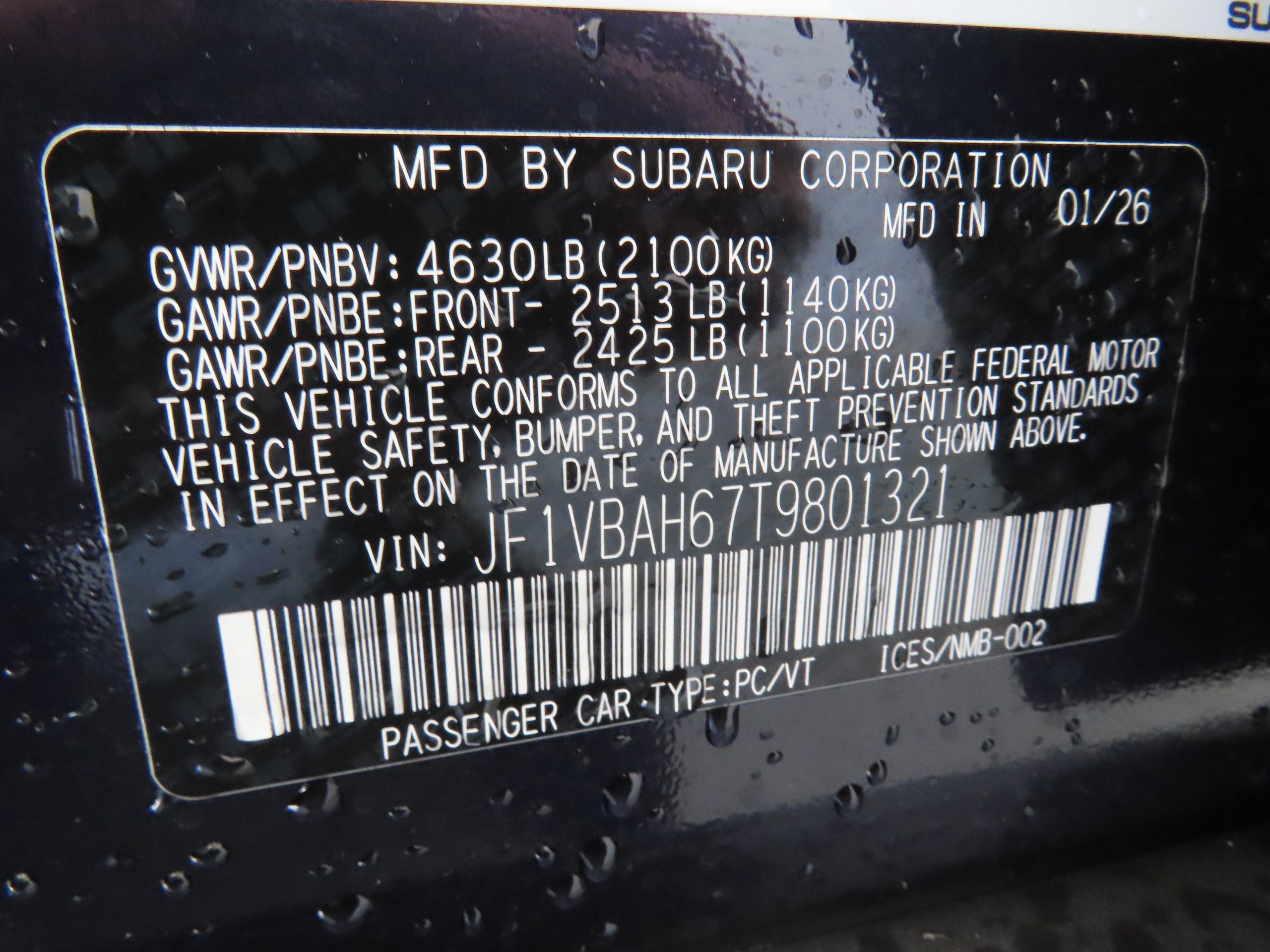 New 2026 Subaru WRX Premium image 29