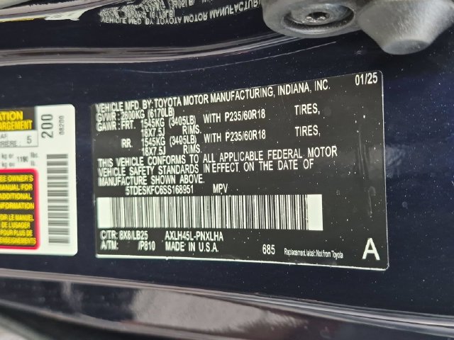 Certified 2025 Toyota Sienna Platinum AWD/4WD image 34