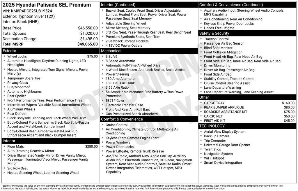 Used 2025 Hyundai Palisade SEL image 9