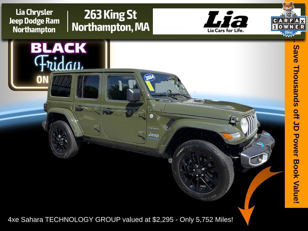 Certified 2024 Jeep Wrangler Unlimited Sahara w/ Technology Group