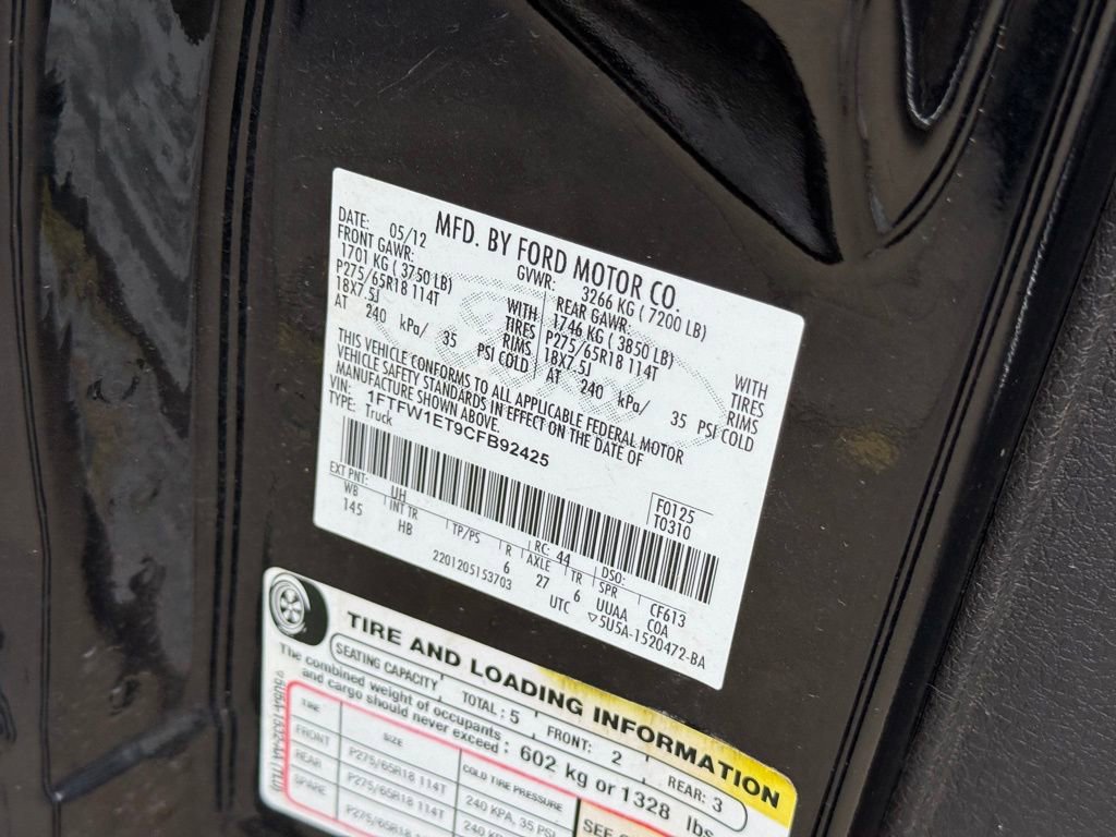 Used 2012 Ford F150 Lariat w/ Lariat Chrome Pkg image 13