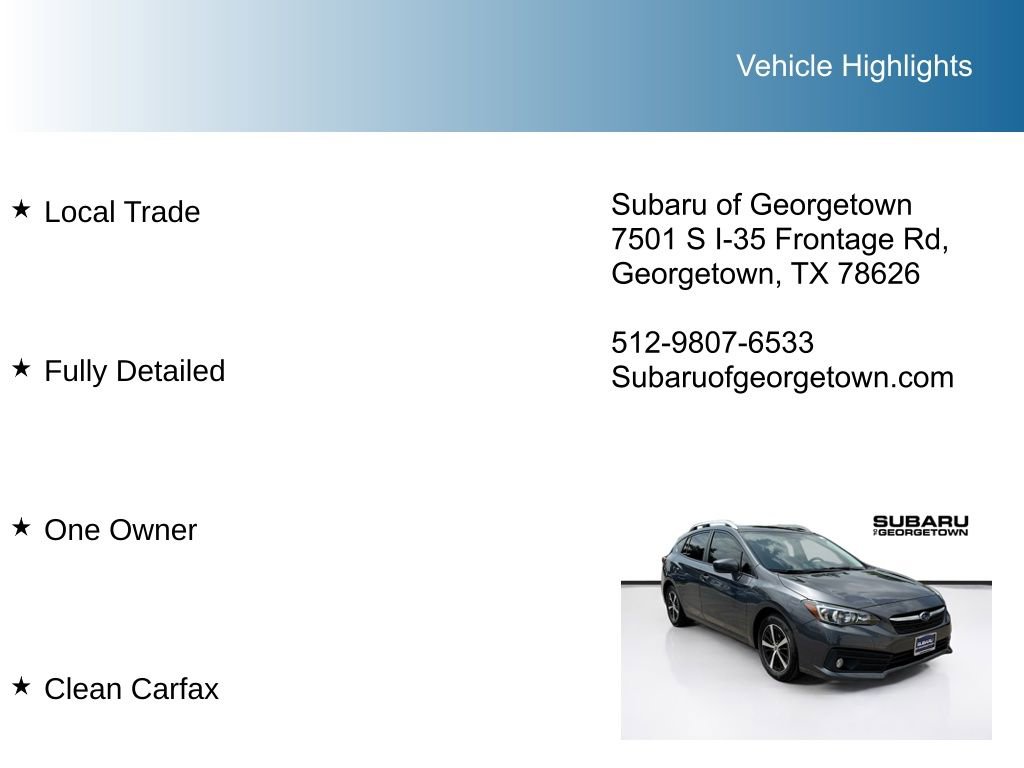 Certified 2023 Subaru Impreza 2.0i Premium AWD/4WD image 10