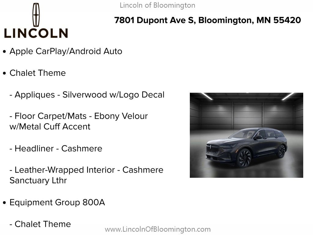 New 2024 Lincoln Nautilus Black Label w/ Jet Appearance Package (87T) image 5