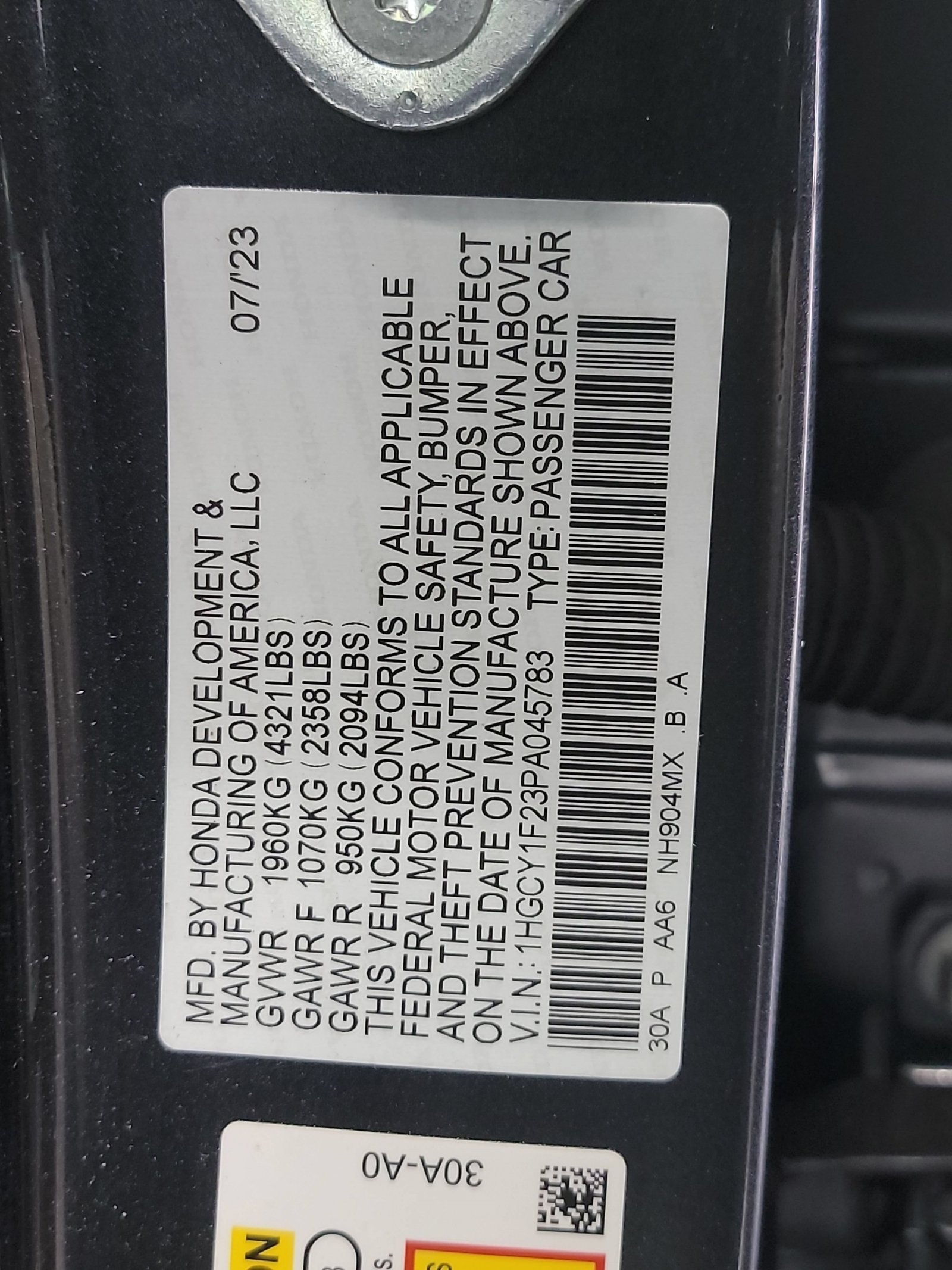 Certified 2023 Honda Accord LX image 32