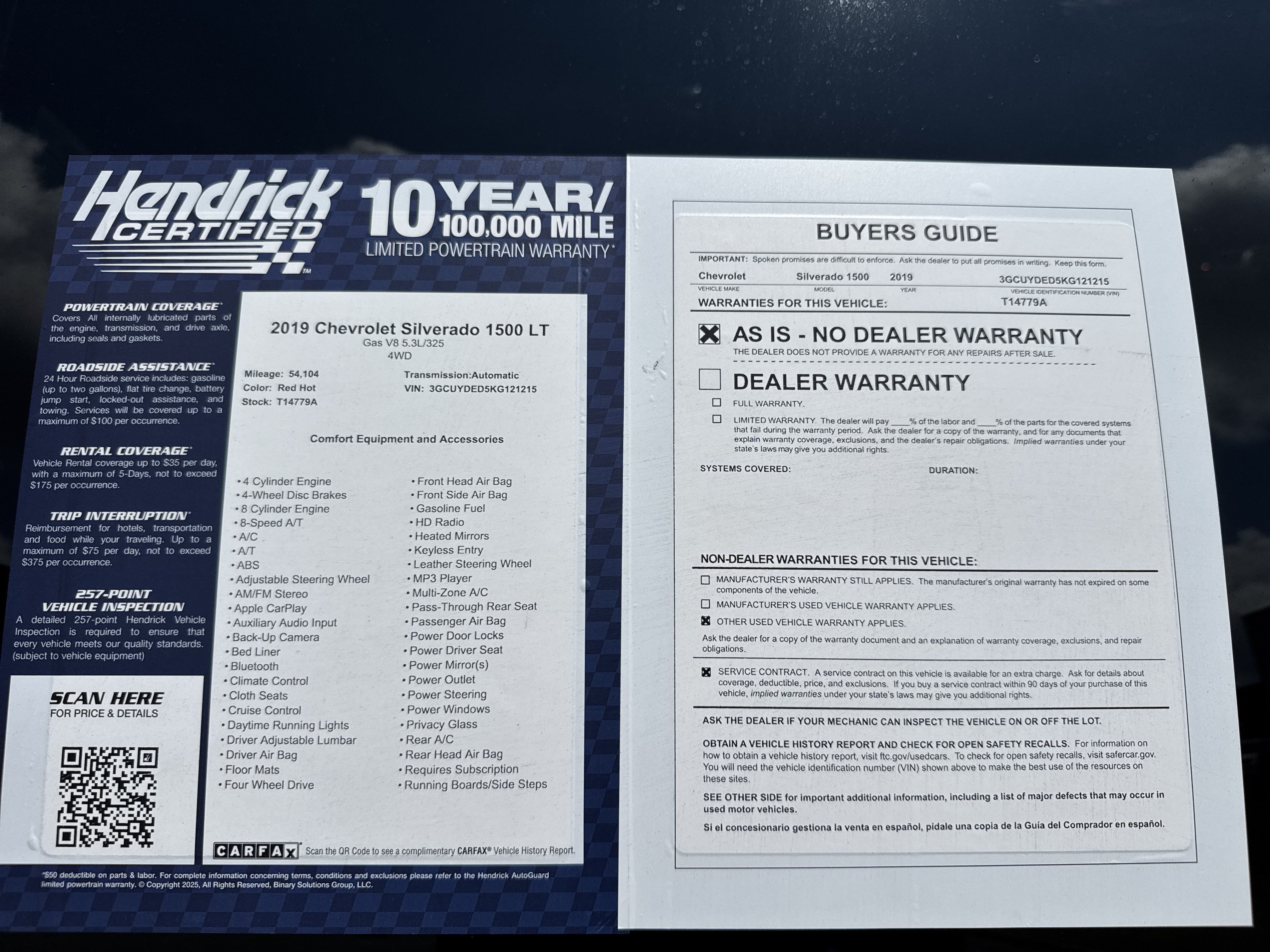 Used 2019 Chevrolet Silverado 1500 LT w/ All-Star Edition AWD/4WD image 34