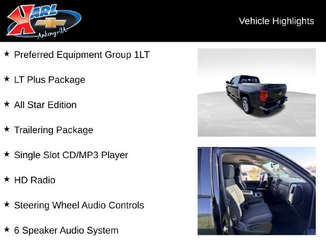 Certified 2018 Chevrolet Silverado 1500 LT w/ All Star Edition AWD/4WD image 2
