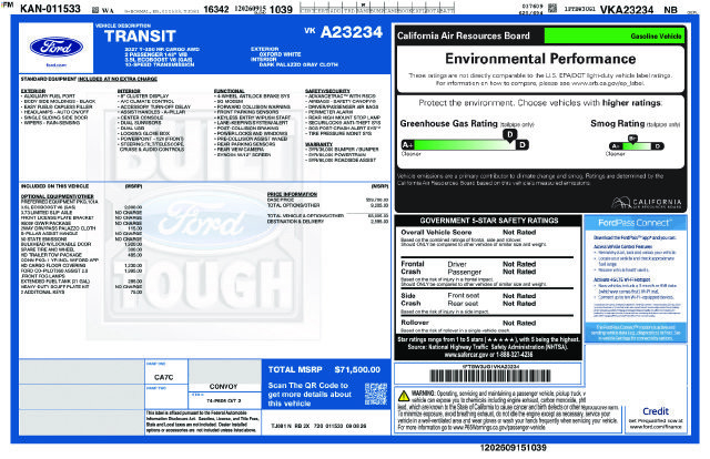 New 2027 Ford Transit 350 148 High Roof Extended AWD image 22