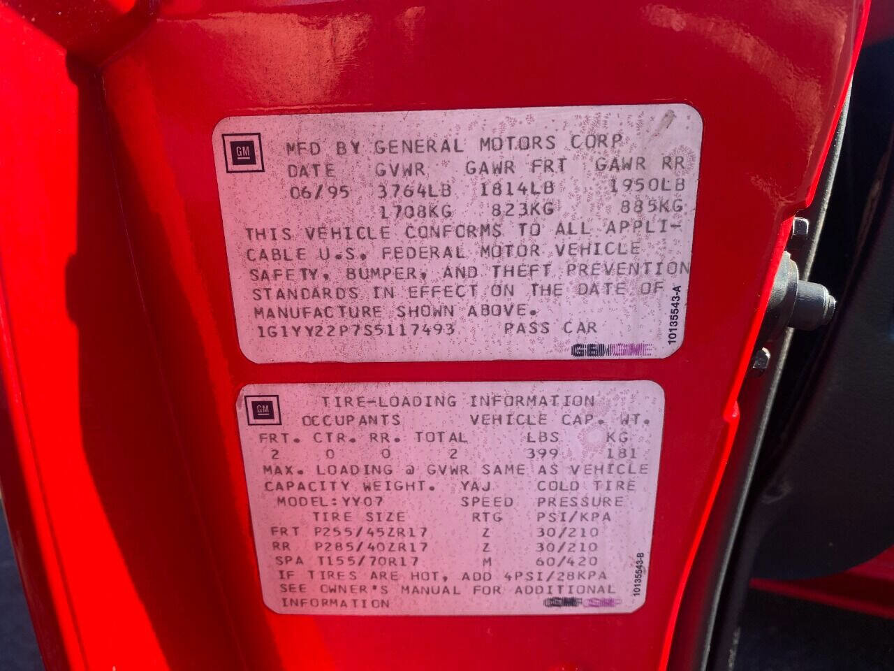 Used 1995 Chevrolet Corvette Coupe image 19