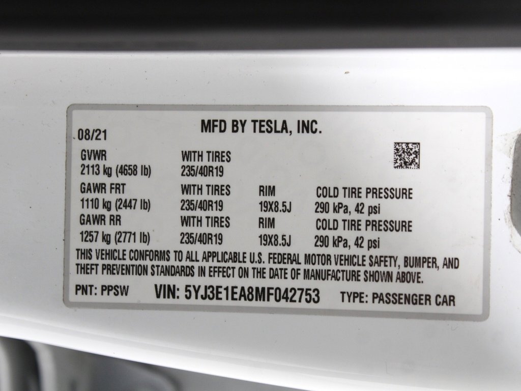 Used 2021 Tesla Model 3 Standard Range Plus image 23