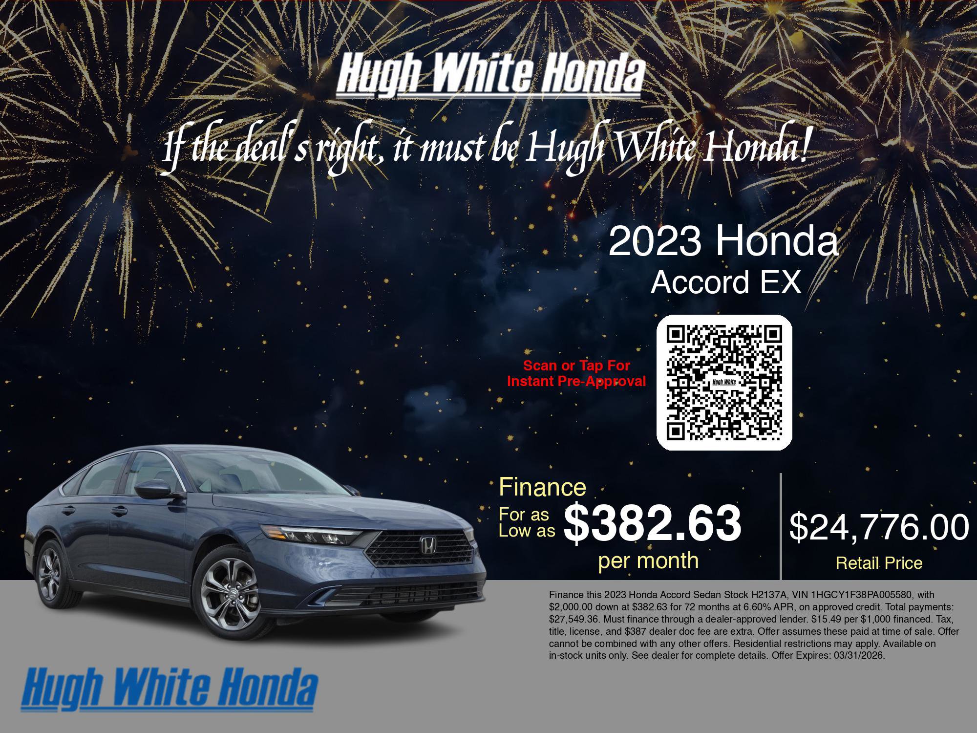 Used 2023 Honda Accord EX image 3