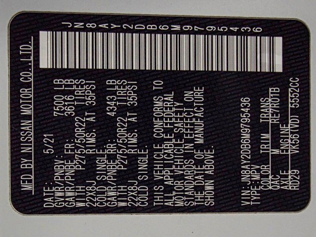 Used 2021 Nissan Armada Platinum w/ Captain's Chairs Package image 47