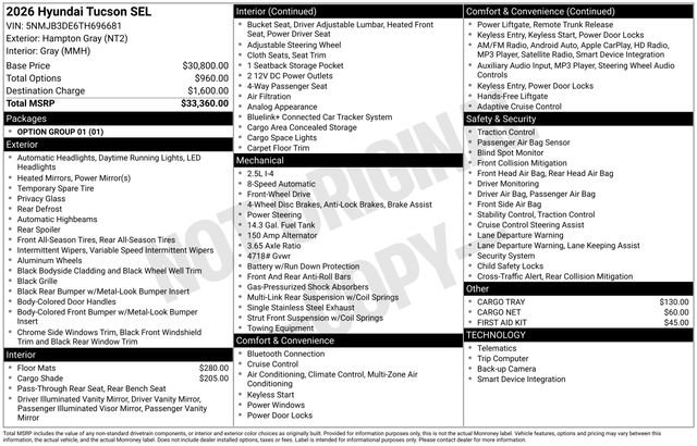 Used 2026 Hyundai Tucson SEL Plus FWD image 21
