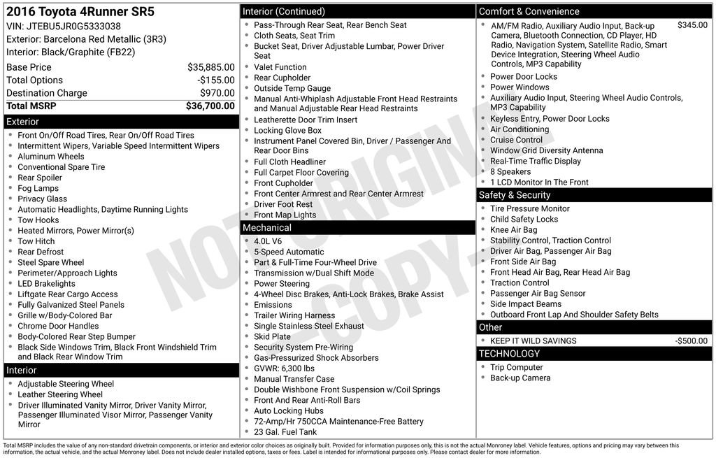 Used 2016 Toyota 4Runner SR5 image 20