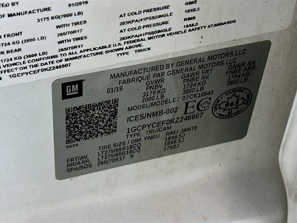 Used 2019 Chevrolet Silverado 1500 Custom Trail Boss w/ Custom Convenience Package image 30