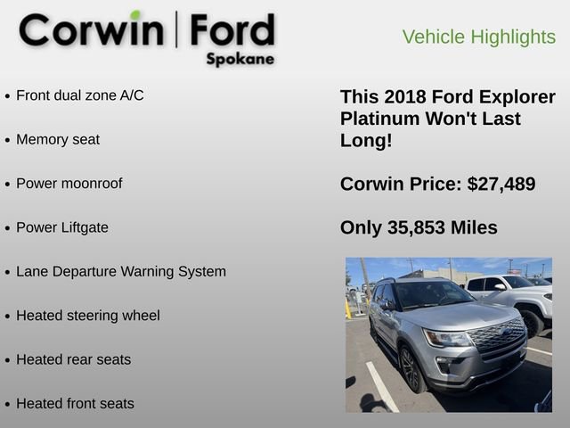 Used 2018 Ford Explorer Platinum AWD/4WD image 6