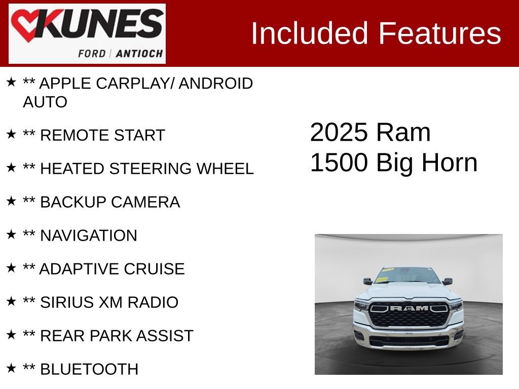 Used 2025 RAM 1500 Big Horn AWD/4WD image 3