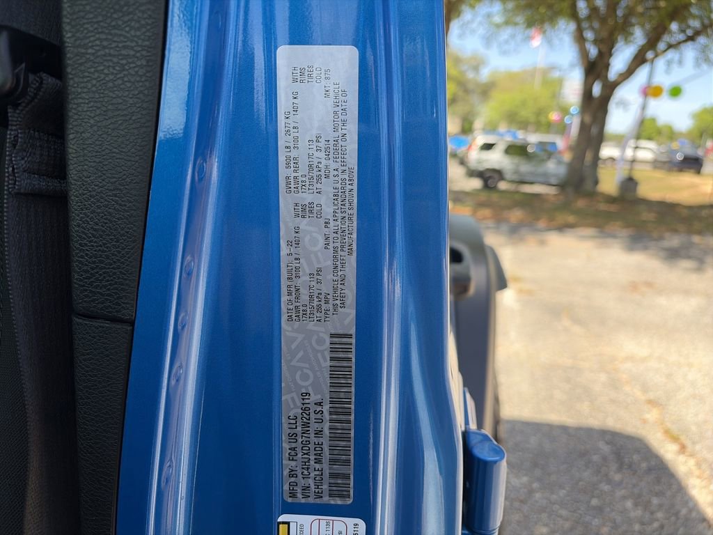 Used 2022 Jeep Wrangler Unlimited Sport AWD/4WD image 34