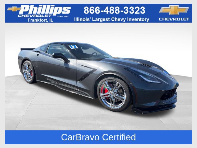 Certified 2017 Chevrolet Corvette Stingray Coupe w/ Battery Protection Package RWD 360° Tour